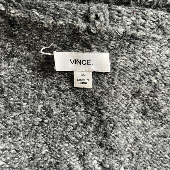 Vince Gray Wool Cardigan Sweater Size XS - Picture 2 of 5
